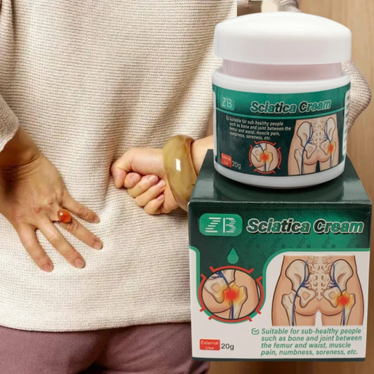 CRÈME ANTI-SCIATIQUE Soulagement naturel & confort musculaire ⭐⭐⭐⭐⭐ (Avis clients vérifiés)